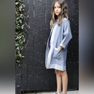 Neve Hawk Denim Kimono Jacket Coat NWT